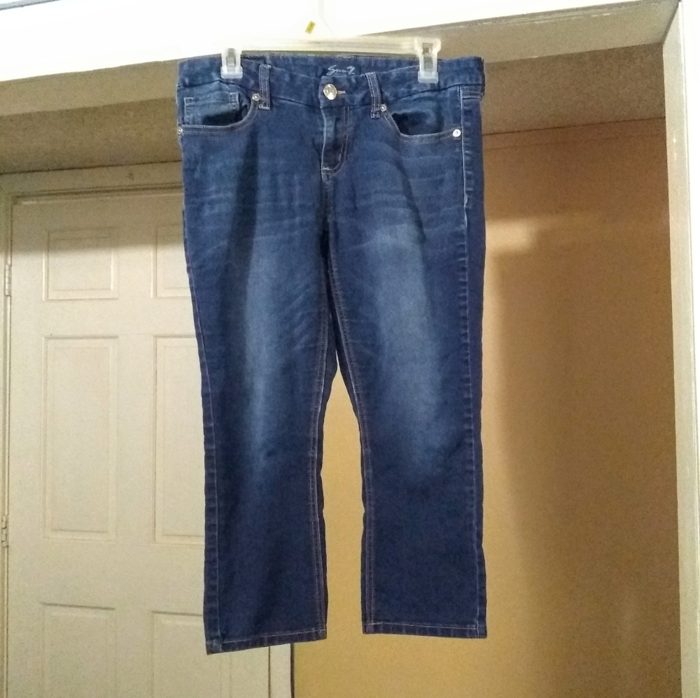 Seven7 Blue Jeans Capris